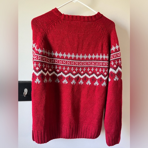 Red Knitted Sweater Medium - Picture 3 of 8